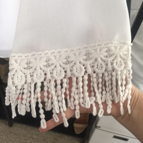 NWT Long Sleeve White Mini Dress - Picture 2 of 3